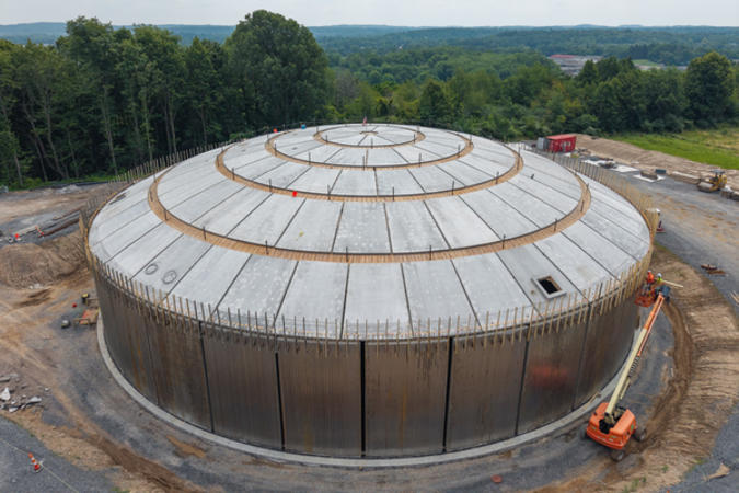 Full view of tank from top