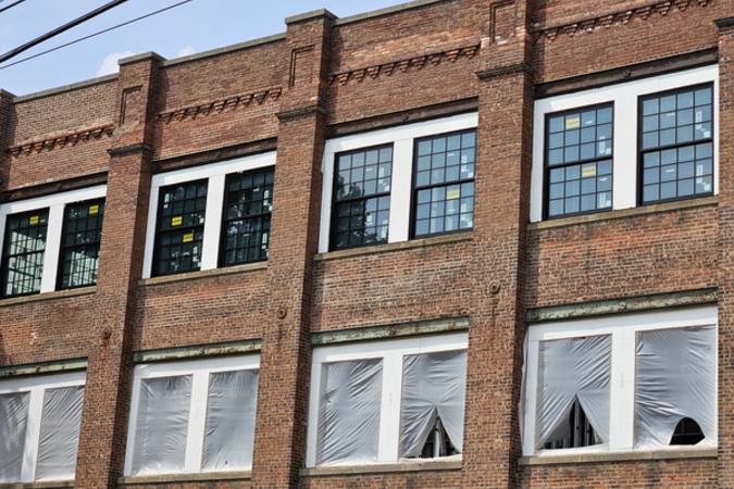 New windows in Coventry Commons - 132 Harrison