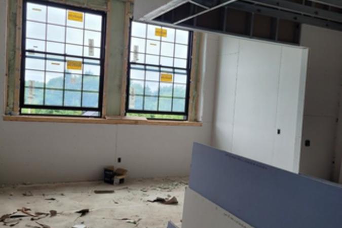 Coventry Commons 132 Harrison St New windows and drywall